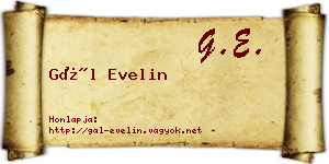 Gál Evelin névjegykártya