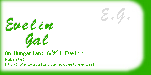 evelin gal business card
